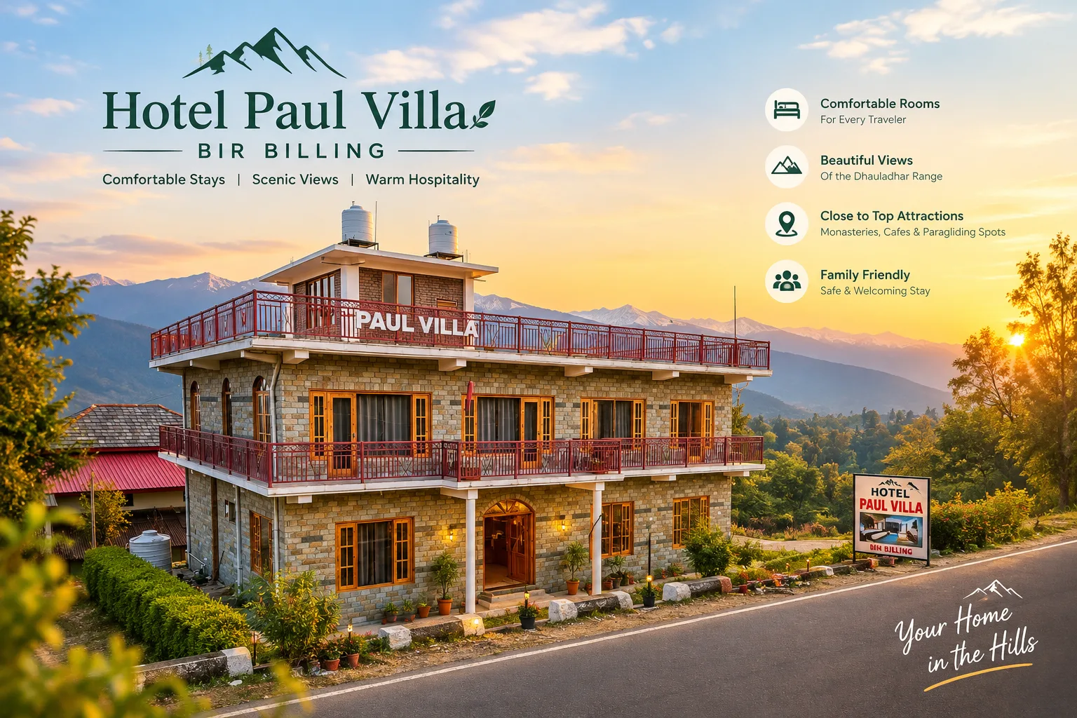 Hotel Paul Villa Bir Billing