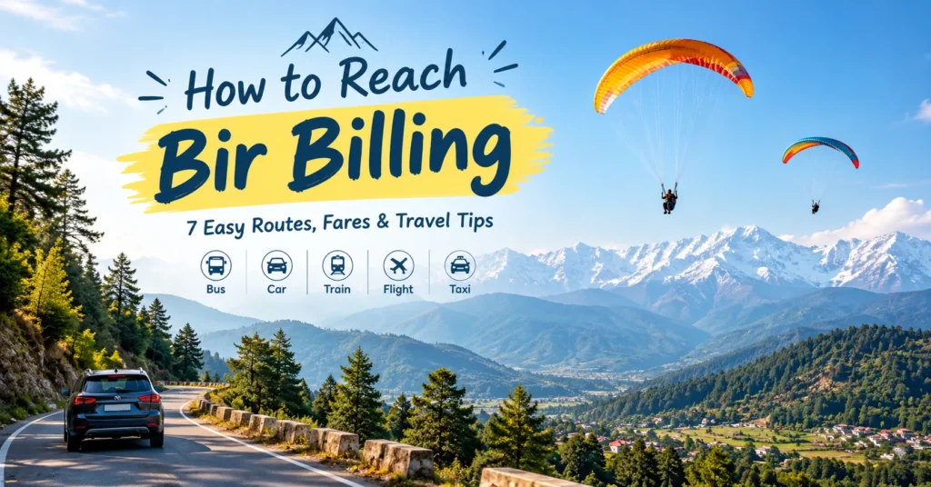 how to reach bir billing himachal pradesh